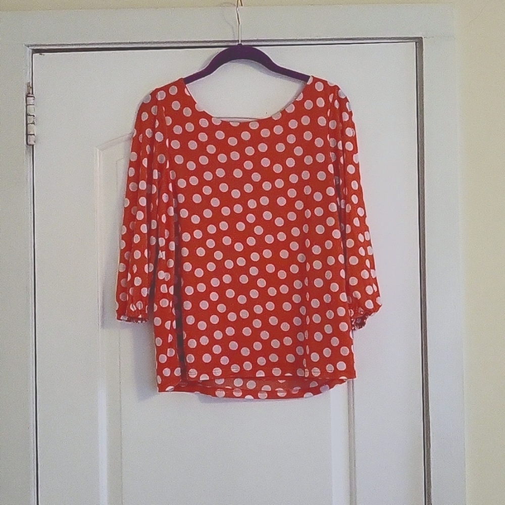 Madison, Medium, Orange Nylon Top